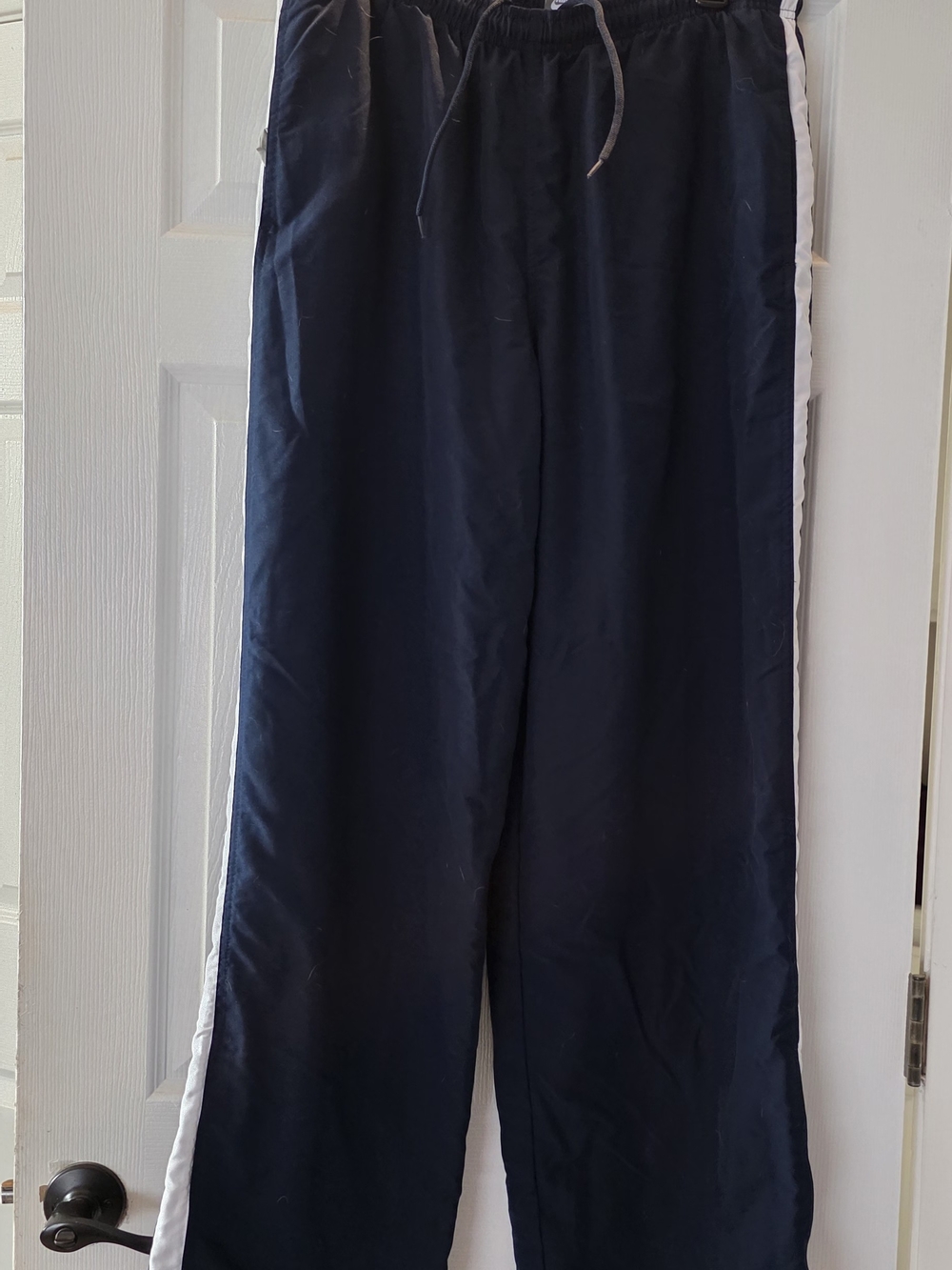 Nike Navy Blue Sweatpants with White Side Stripe